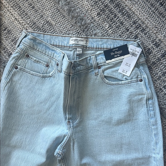 Abercrombie & Fitch Low Rise Baggy Curve Love Size 29/ 8R - Picture 4 of 7